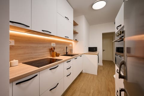 Apartment, 2 Bedrooms, Terrace, Ground Floor | Private kitchen | Full-size fridge, oven, stovetop, dishwasher