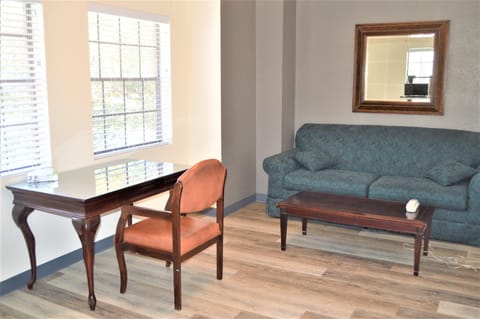 Flat-screen TV, tablet