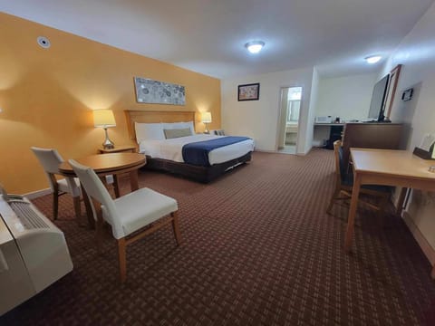 One King Bed Smoking | Premium bedding, individually decorated, blackout drapes