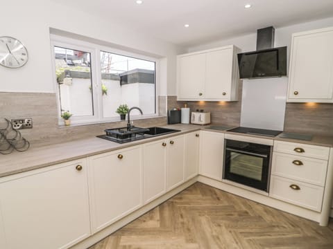 Fridge, microwave, dishwasher, electric kettle