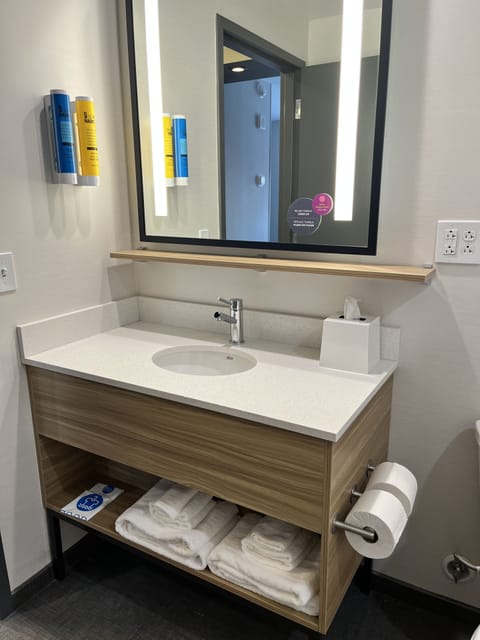 Free toiletries, hair dryer, towels