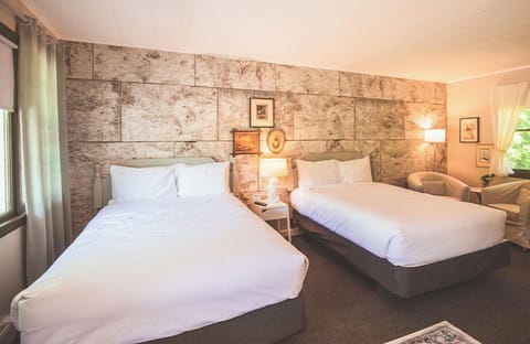 Room, 2 Double Beds | Desk, laptop workspace, iron/ironing board, free cribs/infant beds