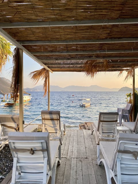 Private beach nearby, beach bar
