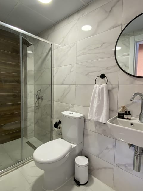 Deluxe Double Room | Bathroom | Shower, rainfall showerhead, designer toiletries, hair dryer
