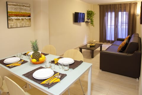 Family Apartment, 2 Bedrooms | Living area | Flat-screen TV