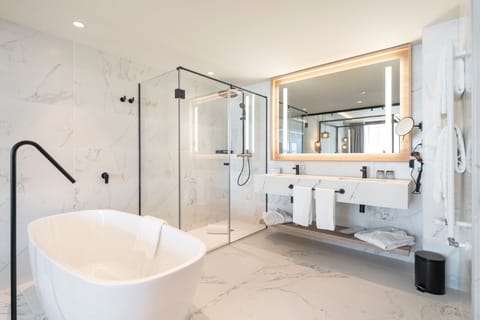 Standard Suite | Bathroom | Shower, hair dryer, bathrobes, slippers