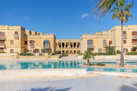Family House, Multiple Bedrooms, 2 Bathrooms (Harbour Views Gozitan Villa + Shared) | Pool | Outdoor pool