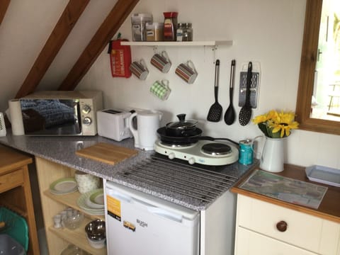 Studio | Private kitchen | Fridge, microwave, stovetop, electric kettle