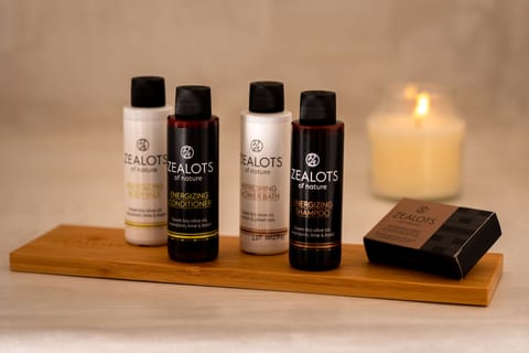 Shower, hair dryer, bathrobes, slippers