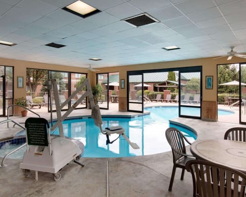 Indoor pool, seasonal outdoor pool