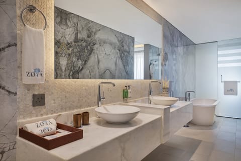 Free toiletries, hair dryer, bathrobes, slippers