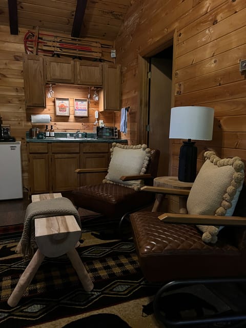 Standard Cabin (Pet Friendly) | Living area | 40-inch flat-screen TV with satellite channels, TV