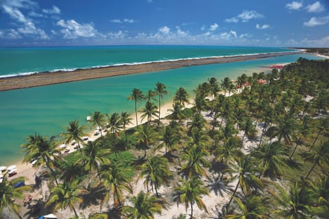 Beach nearby, white sand, 20 beach bars