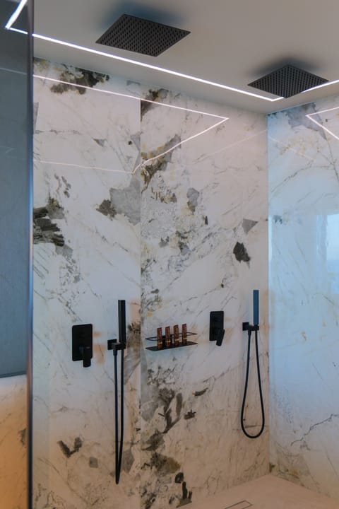 Suite, Private Pool | Bathroom | Hair dryer, slippers, towels