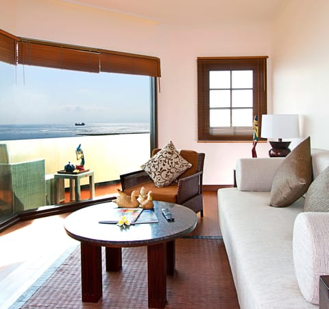Ocean View Suite | Living area | 32-inch LCD TV with satellite channels