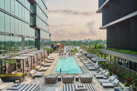 Seasonal outdoor pool, cabanas (surcharge), pool umbrellas