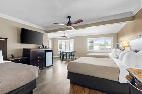 Premium bedding, pillowtop beds, in-room safe, blackout drapes
