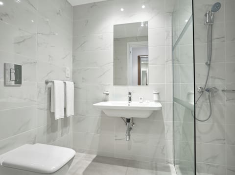 Free toiletries, hair dryer, towels, soap