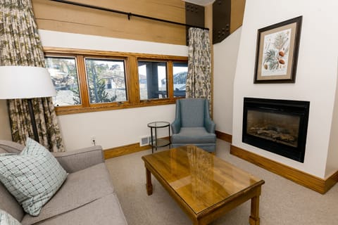 Suite, 3 Bedrooms | Living room | Fireplace