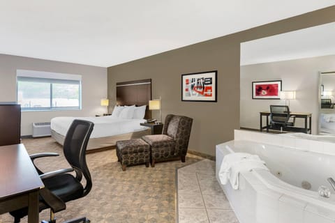 Room, 1 King Bed, Non Smoking | Pillowtop beds, desk, laptop workspace, blackout drapes