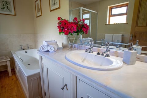 Free toiletries, hair dryer, towels, soap