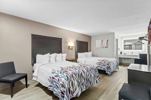 Deluxe Room, 2 Double Beds, Non Smoking | Iron/ironing board, free WiFi, bed sheets