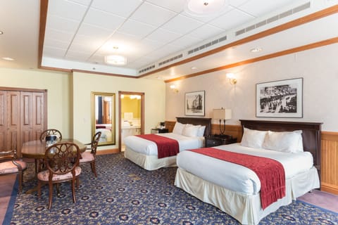 Deluxe Suite, 2 Queen Beds (Basler Suite) | Iron/ironing board, free WiFi, bed sheets, alarm clocks