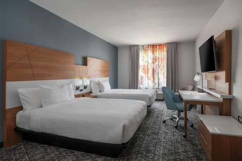 Room, 2 Queen Beds | Free cribs/infant beds, free WiFi, bed sheets