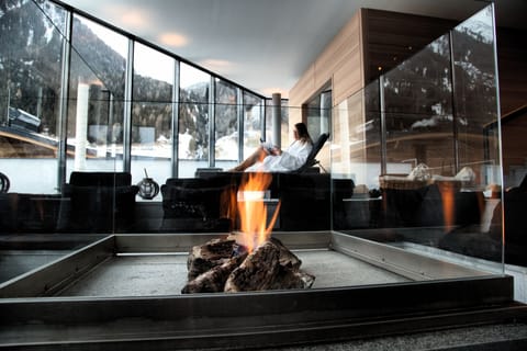Sauna, hot tub, facials, manicures and pedicures, massages