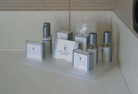 Free toiletries, hair dryer, bathrobes, bidet