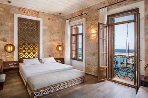 Junior Suite, Balcony, Sea View | Egyptian cotton sheets, premium bedding, down comforters