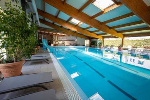 Indoor pool, open 7:30 AM to 10 PM, free cabanas, pool umbrellas