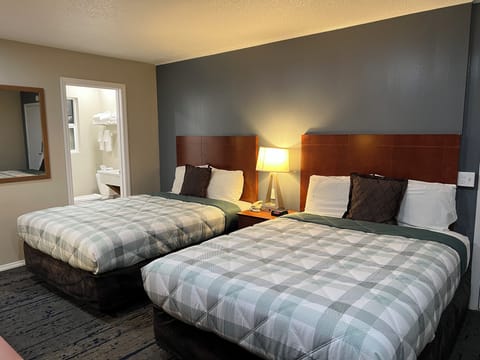 Traditional Double Room, 2 Queen Beds, Non Smoking | Desk, blackout drapes, iron/ironing board, free WiFi