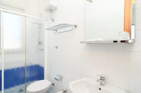 Free toiletries, hair dryer, bidet, towels