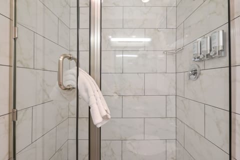 Free toiletries, hair dryer, towels, soap