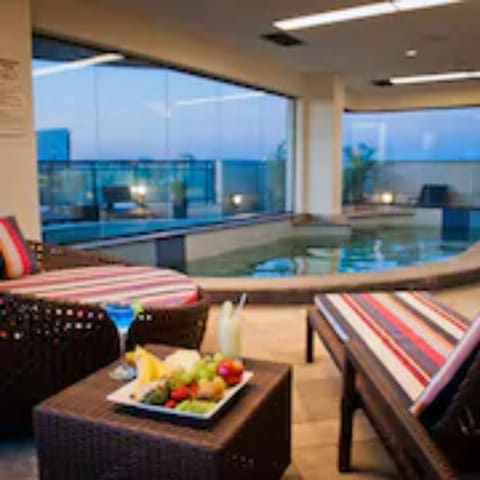 Indoor pool, outdoor pool