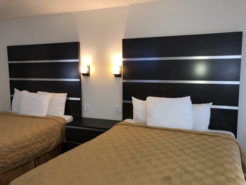 Standard Room, 2 Double Beds, Non Smoking | Blackout drapes, iron/ironing board, free WiFi, bed sheets