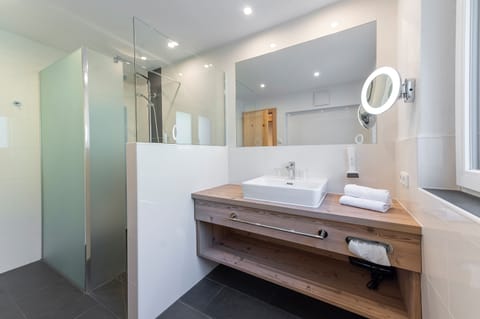 Hair dryer, bathrobes, towels