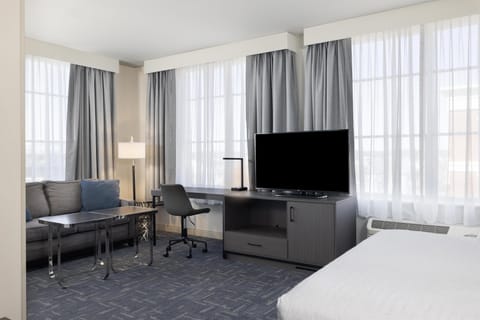 In-room safe, desk, laptop workspace, iron/ironing board