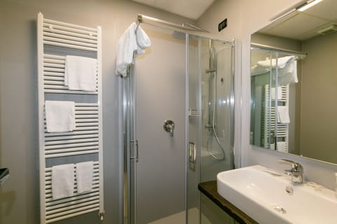 Free toiletries, hair dryer, bathrobes, bidet