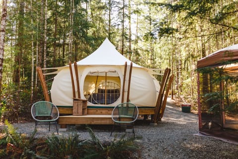 White Pine Glamping | Hypo-allergenic bedding, individually decorated, individually furnished
