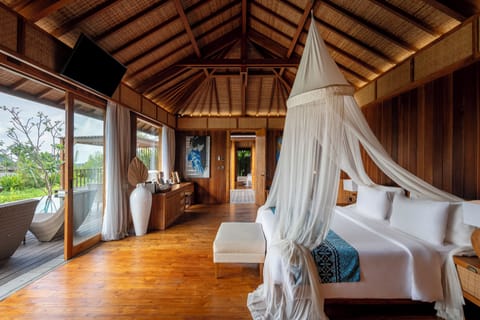 2 Bedroom Pool Villa with Rice Field View and Daily Scheduled Activities | Premium bedding, pillowtop beds, minibar, in-room safe