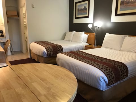 Standard Room, 2 Double Beds | Blackout drapes, soundproofing, WiFi (free), bed sheets