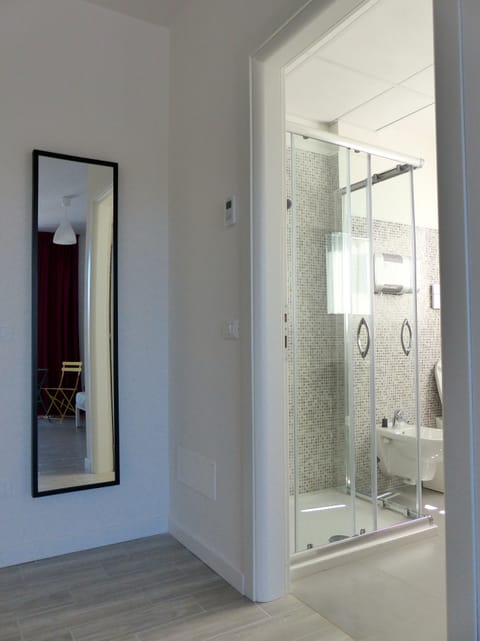 Shower, rainfall showerhead, hair dryer, bidet