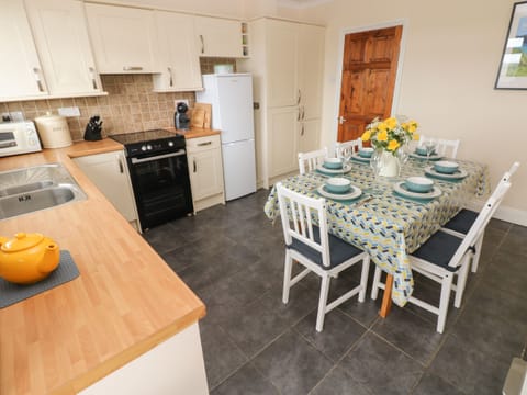 Fridge, dishwasher, electric kettle, toaster