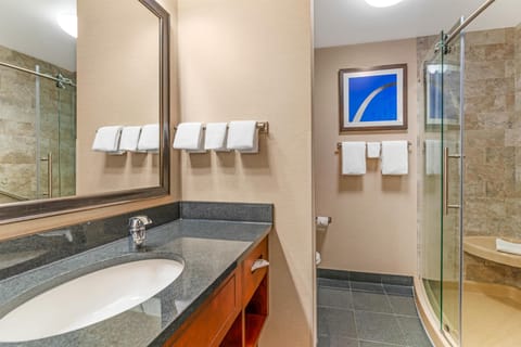 Free toiletries, hair dryer, towels