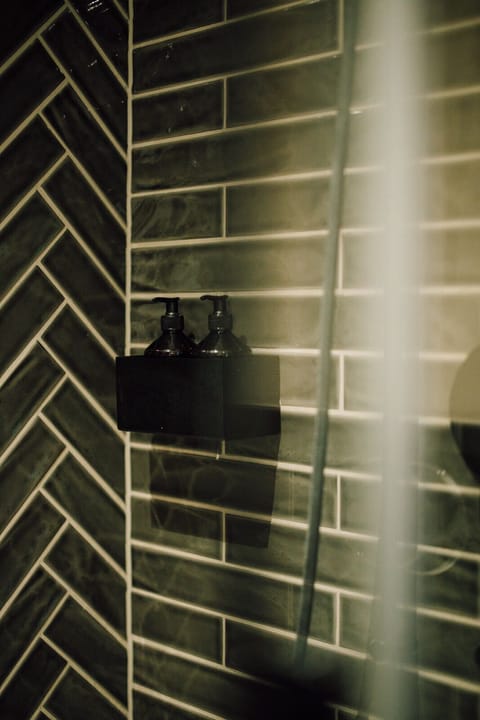 Panoramic Double Room | Bathroom | Designer toiletries, hair dryer, slippers, heated floors