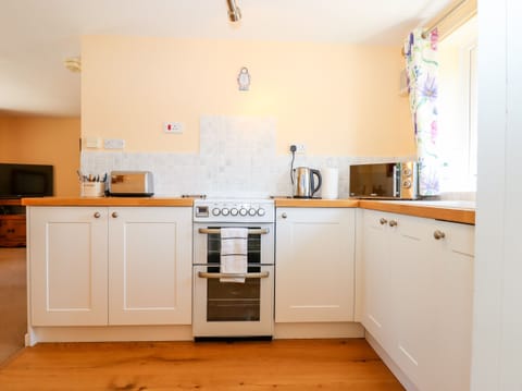 Fridge, dishwasher, electric kettle, toaster