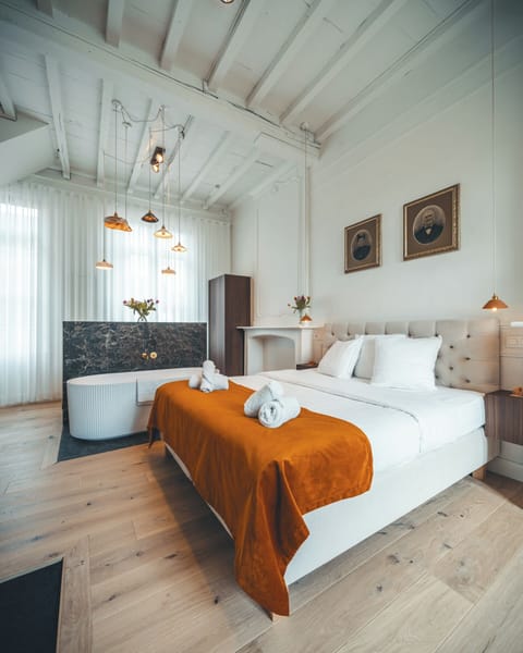 Deluxe Double Room | Frette Italian sheets, premium bedding, Select Comfort beds