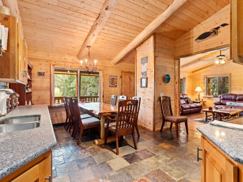 24 - Sunrise Cabin | Private kitchen | Full-size fridge, microwave, coffee/tea maker, electric kettle